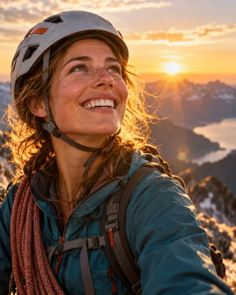 Mountain Climber · Golden Backlight