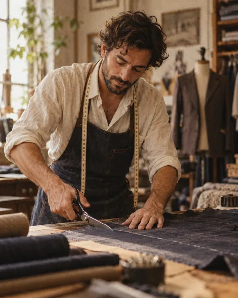 Tailor at Work · Analog Film Look