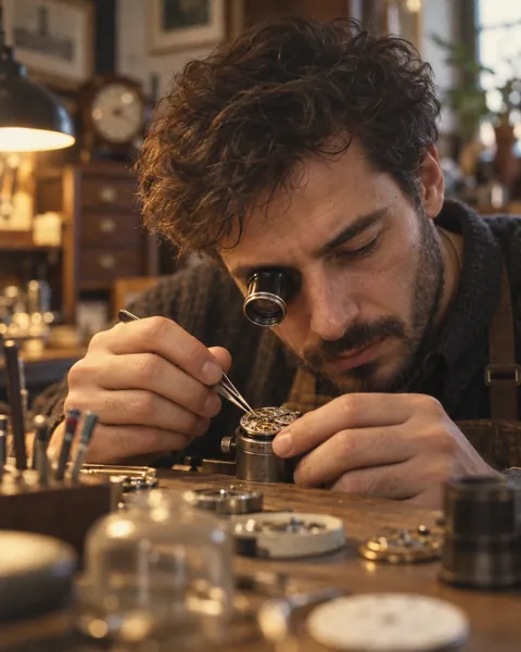 Watchmaker at the Bench · Analog Film Look