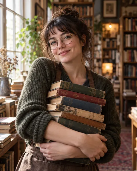 Bookshop Owner · Soft Window Light