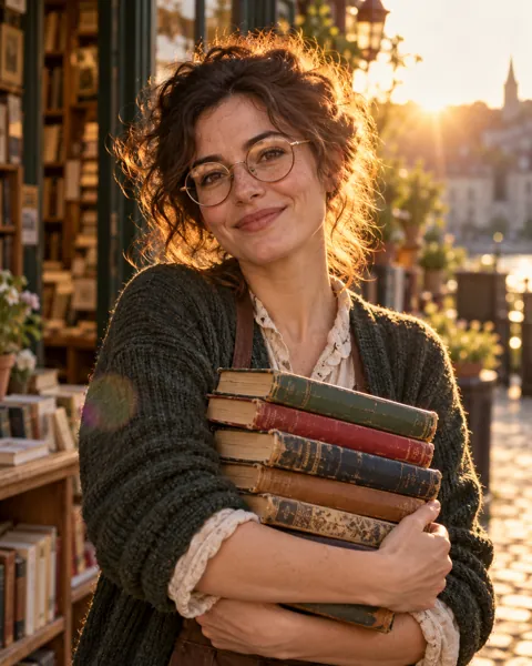 Bookshop Owner · Golden Backlight