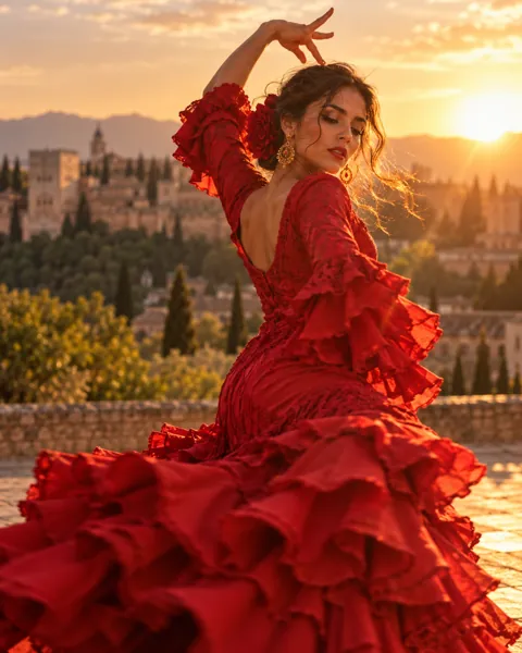 Flamenco Dancer · Golden Backlight