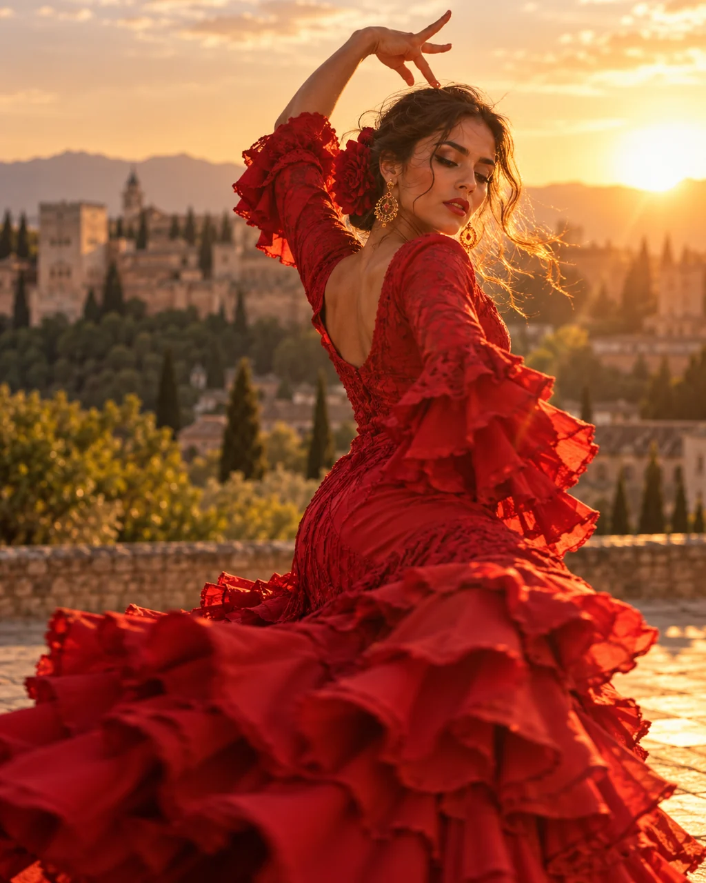 Flamenco Dancer · Golden Backlight