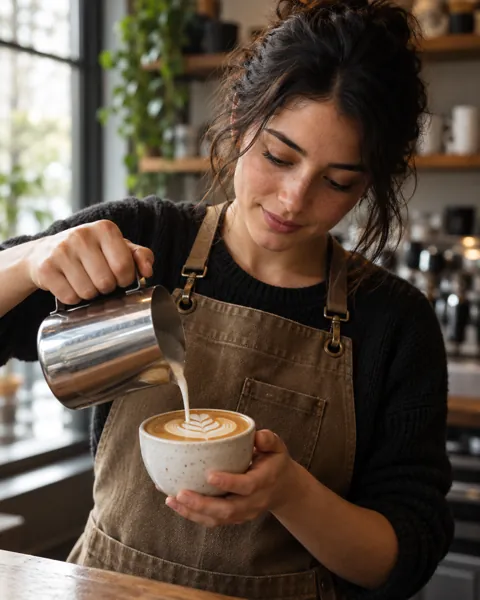 Cafe Barista · Soft Window Light