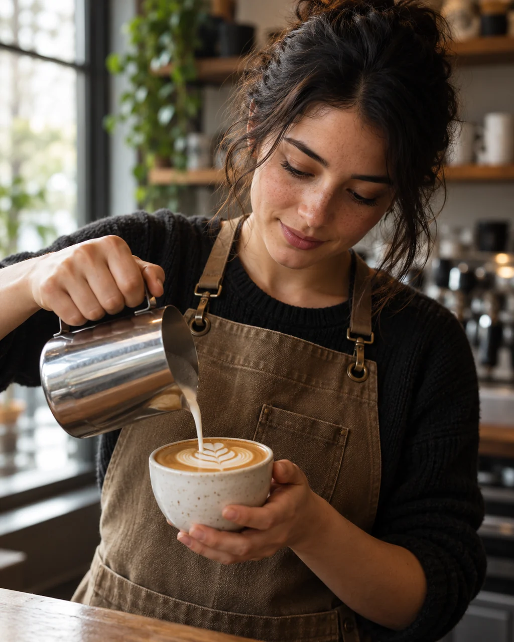 Cafe Barista · Soft Window Light