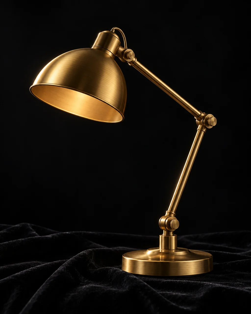 Brass Desk Lamp · Dark Luxury