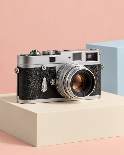 Vintage Film Camera · Pastel Plinth Studio