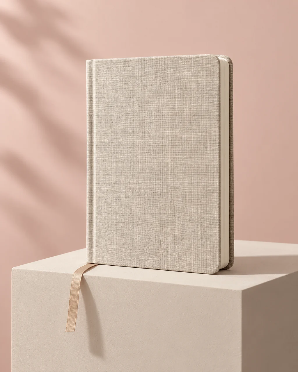 Linen-bound Notebook · Pastel Plinth Studio