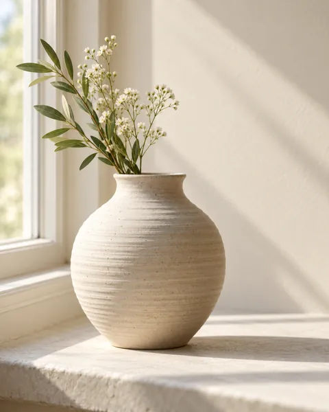 Matte Ceramic Vase · Morning Windowsill