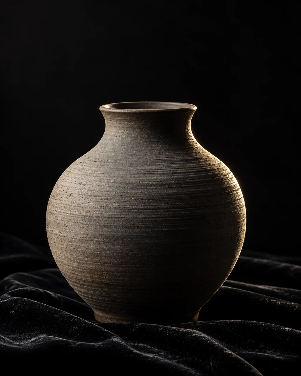 Matte Ceramic Vase · Dark Luxury