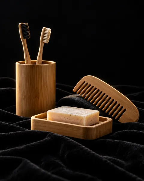 Bamboo Bath Set · Dark Luxury