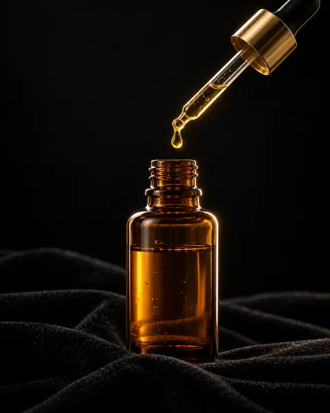 Serum Dropper Bottle · Dark Luxury