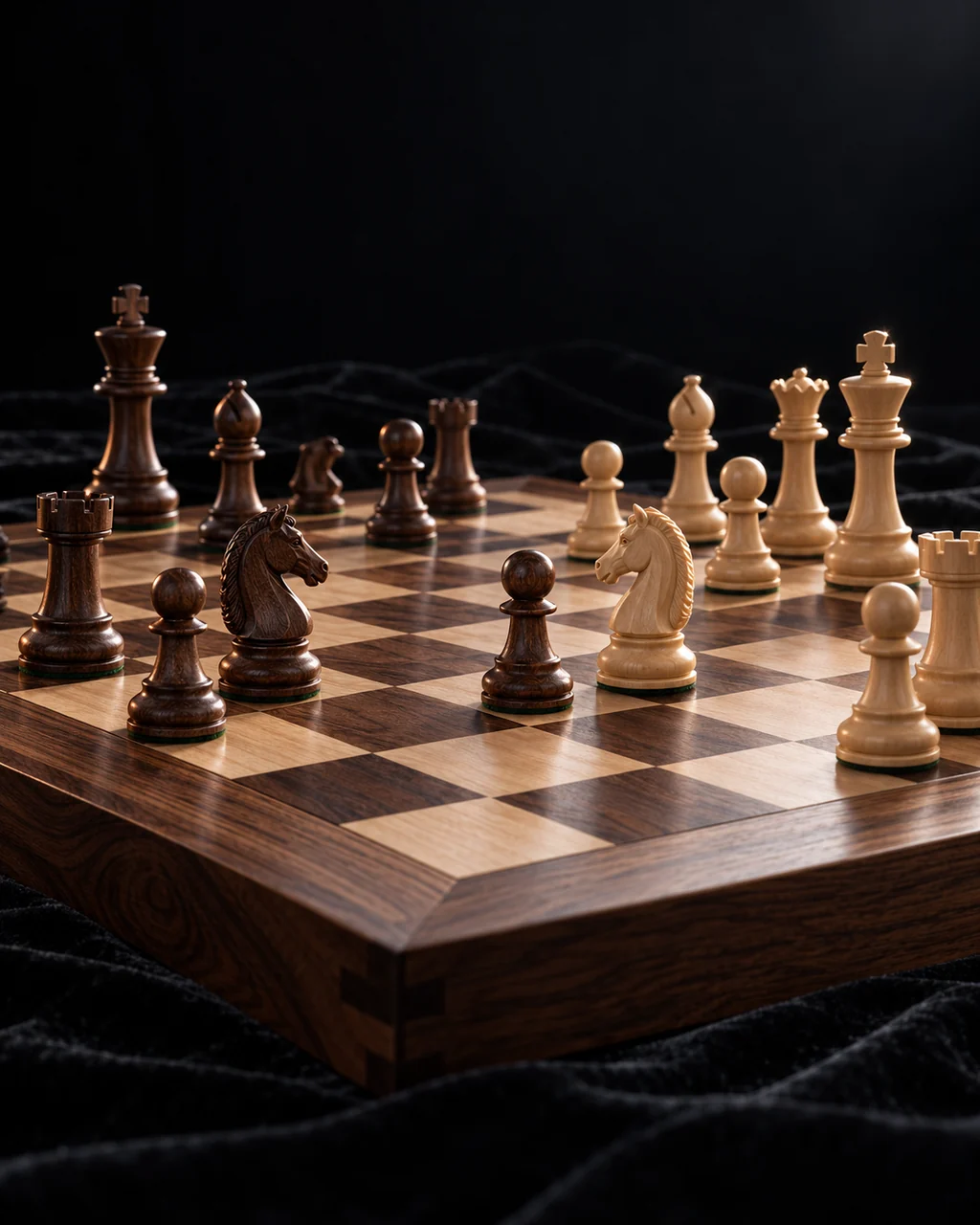 Wooden Chess Set · Dark Luxury