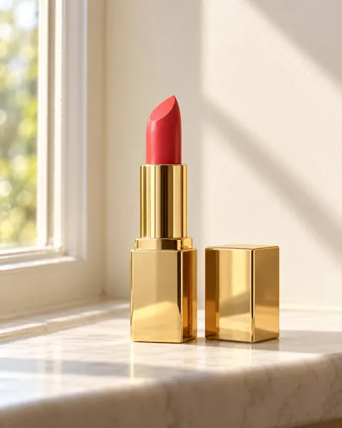 Gold Lipstick Tube · Morning Windowsill