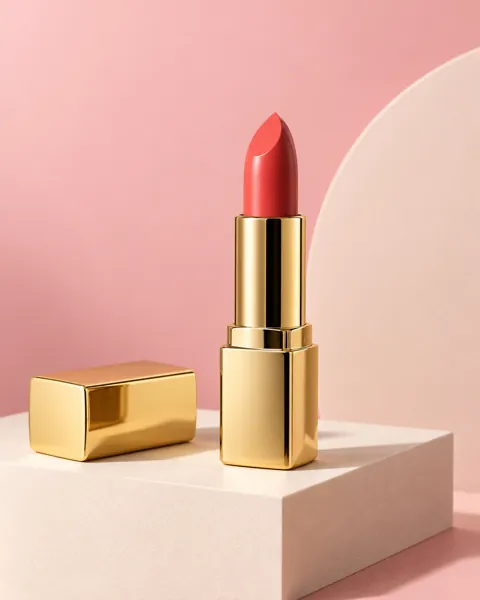 Gold Lipstick Tube · Pastel Plinth Studio