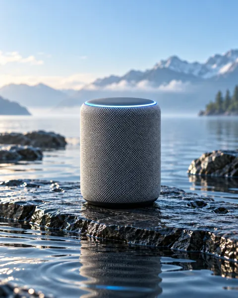 Fabric Smart Speaker · Wet Stone and Ripples