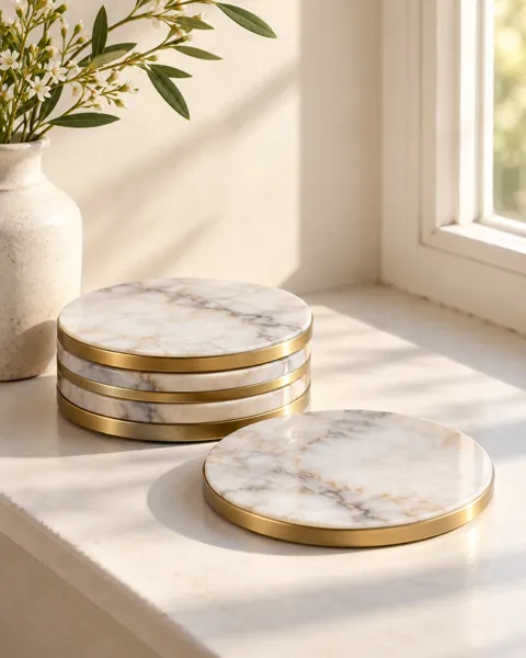 Marble Coaster Set · Morning Windowsill