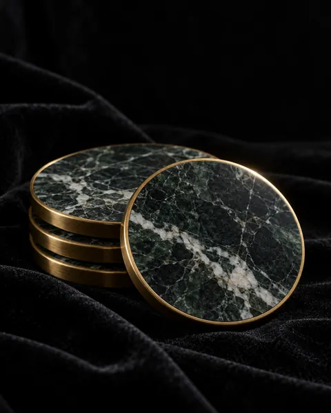 Marble Coaster Set · Dark Luxury