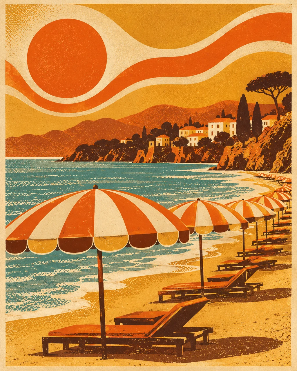 Seaside Resort · Seventies Warm Tones