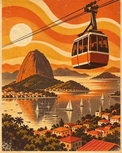 Harbor Cable Car · Seventies Warm Tones