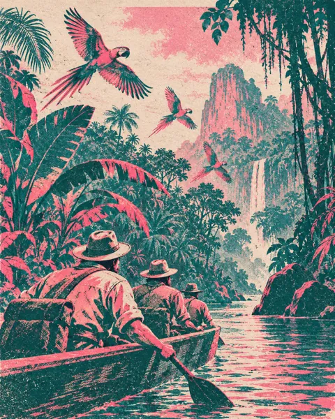 Jungle Expedition · Risograph Print