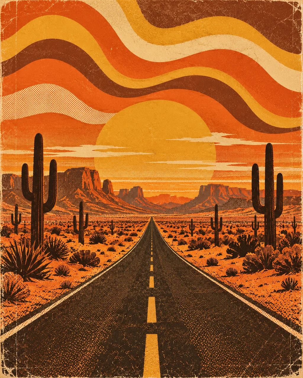 Desert Highway · Seventies Warm Tones