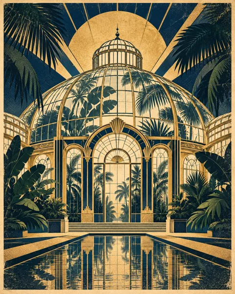 Botanical Glasshouse · Art Deco Elegance