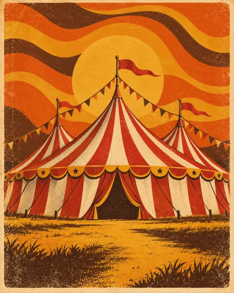Circus Big Top · Seventies Warm Tones