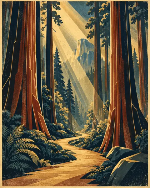 Redwood Forest Trail · Art Deco Elegance