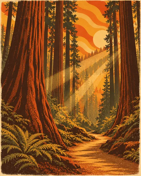 Redwood Forest Trail · Seventies Warm Tones