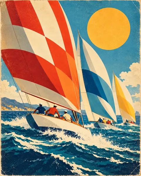 Sailing Regatta · Mid-century Travel Poster