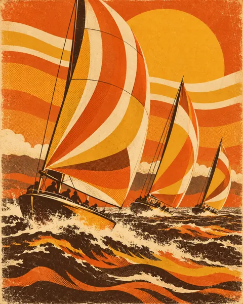 Sailing Regatta · Seventies Warm Tones