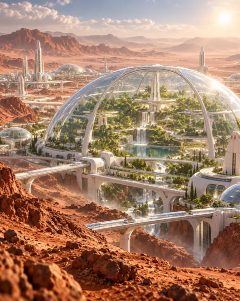 Mars Greenhouse Dome · Utopian Daylight