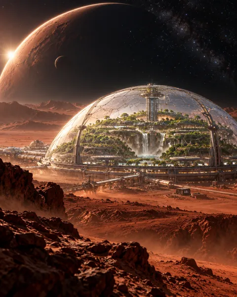 Mars Greenhouse Dome · Dark Cosmic Void