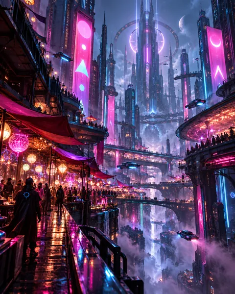 Neon Night Market · Neon Cyberpunk