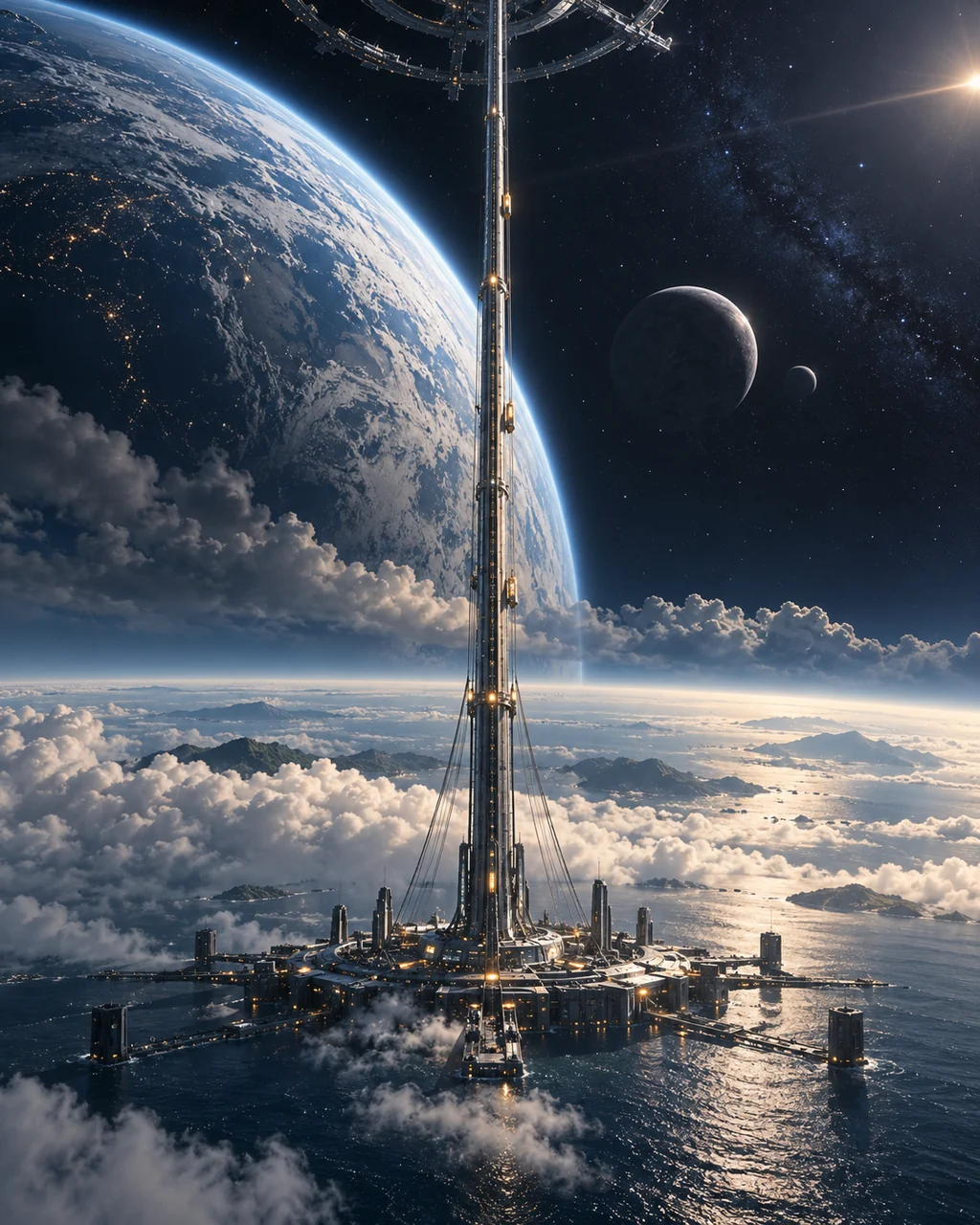 Orbital Space Elevator · Dark Cosmic Void