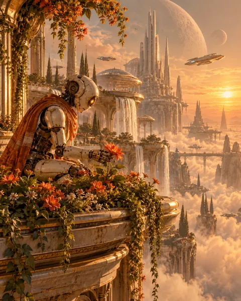 Robot Gardener · Dusty Retro-futurism