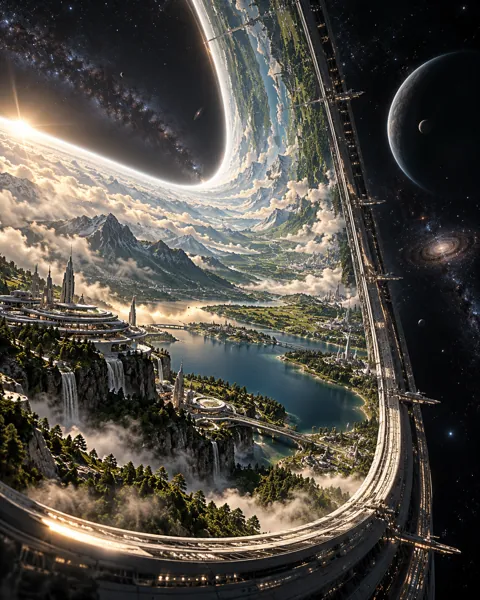 Ring Habitat Horizon · Dark Cosmic Void