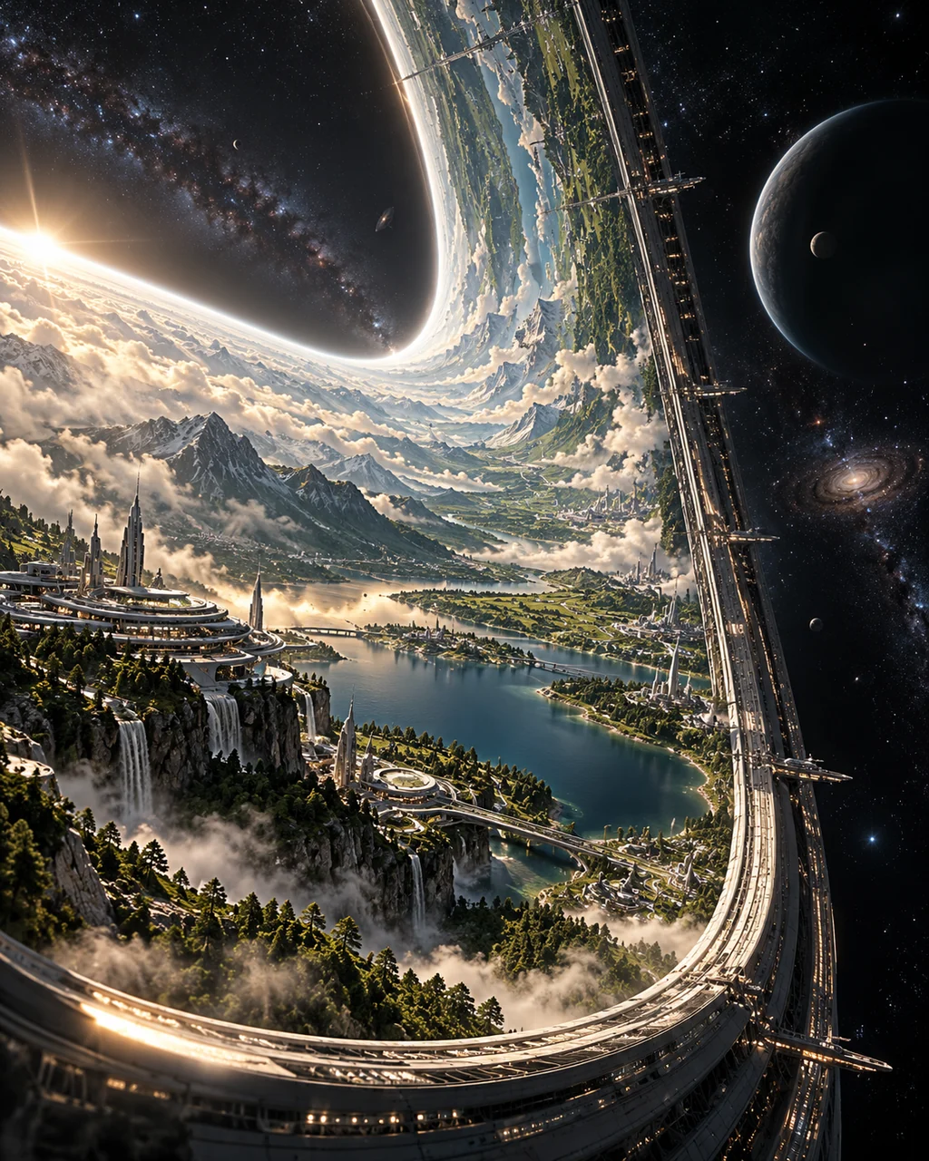 Ring Habitat Horizon · Dark Cosmic Void
