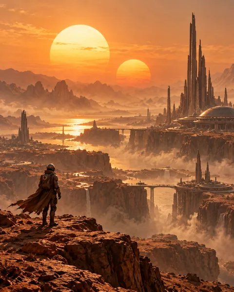 Twin Sun Exoplanet · Dusty Retro-futurism