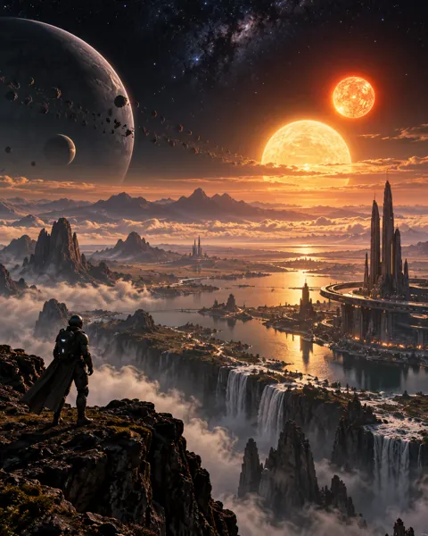 Twin Sun Exoplanet · Dark Cosmic Void