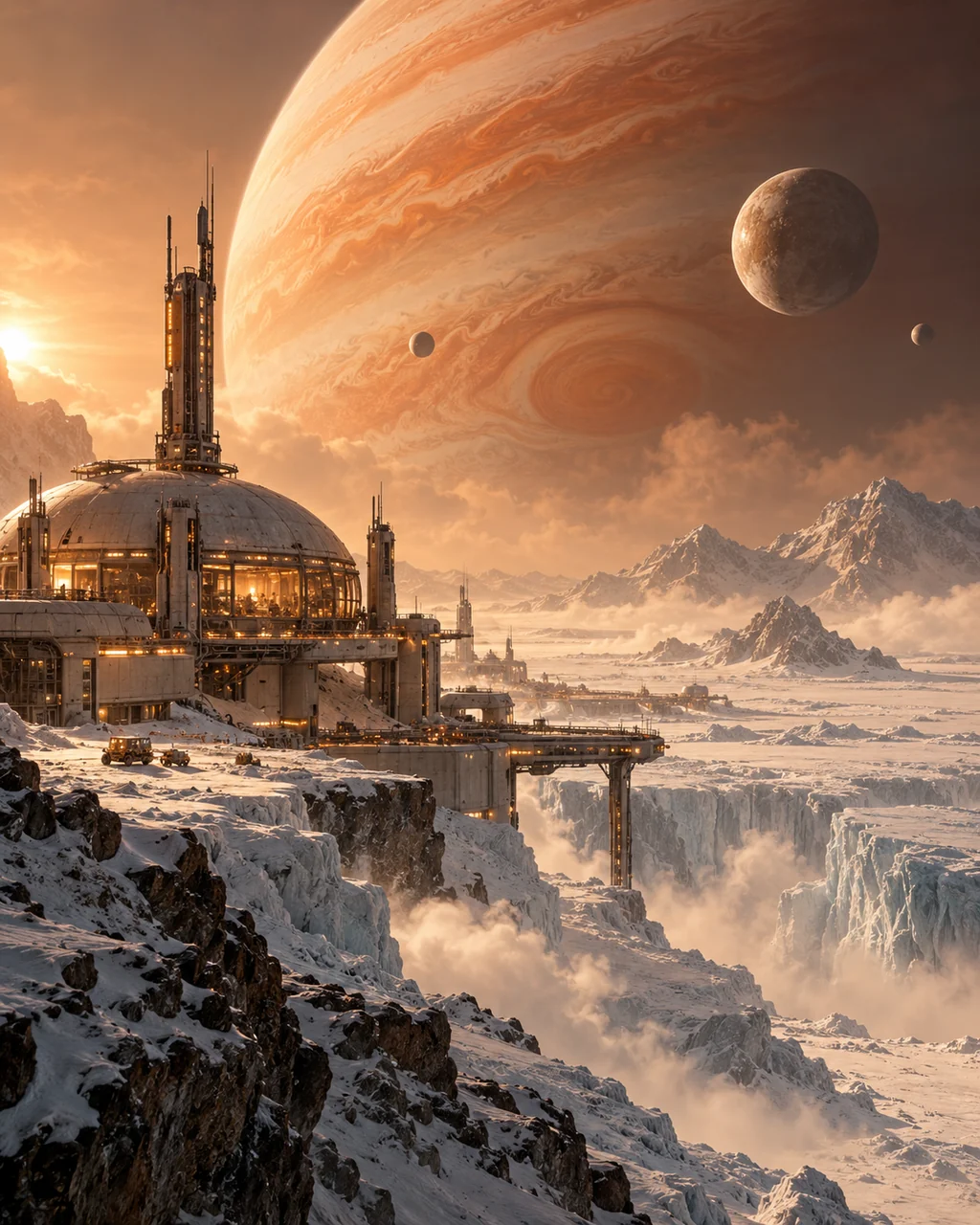 Ice Moon Research Station · Dusty Retro-futurism