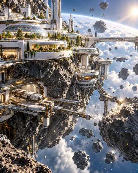 Asteroid Mining Outpost · Utopian Daylight