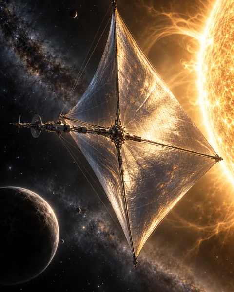 Solar Sail Spacecraft · Dark Cosmic Void