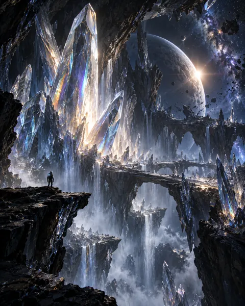 Alien Crystal Cavern · Dark Cosmic Void