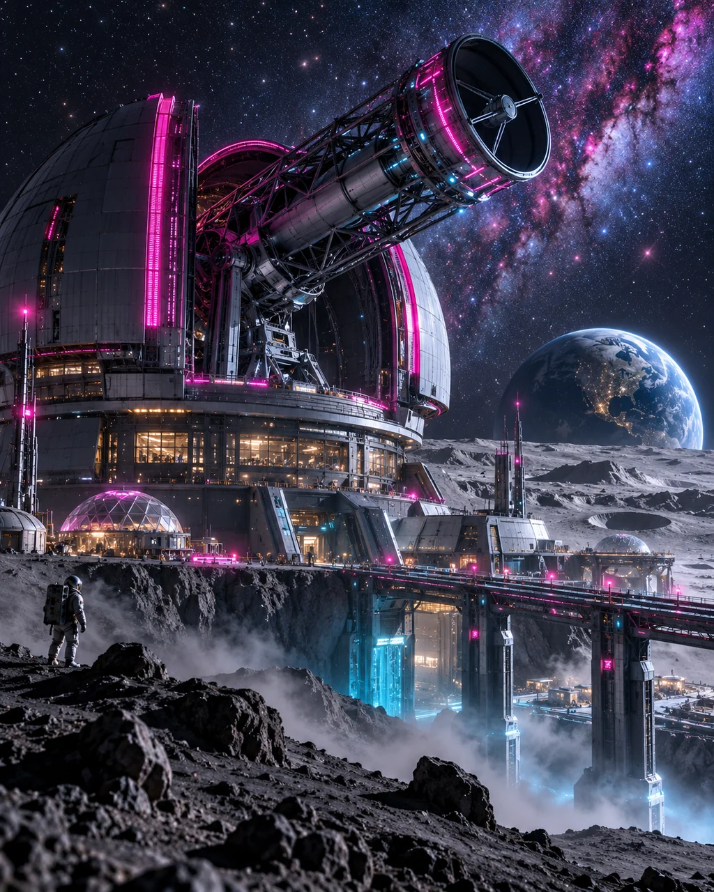 Lunar Observatory · Neon Cyberpunk