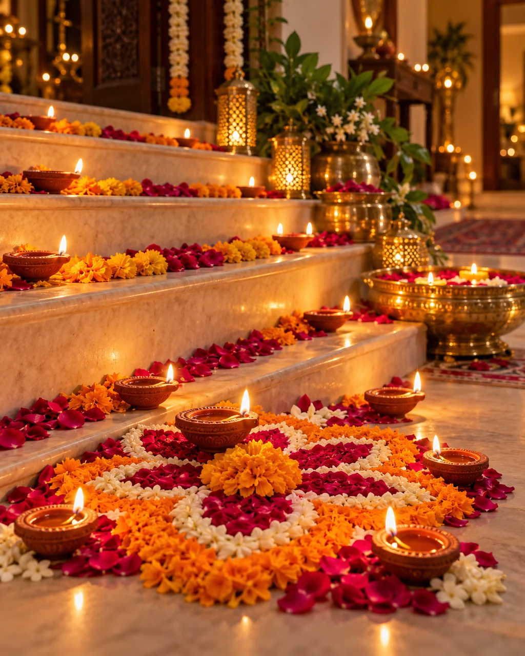 Diwali Oil Lamps · Cozy indoor light