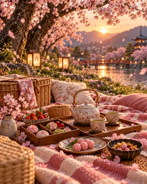 Cherry Blossom Picnic · Cozy indoor light