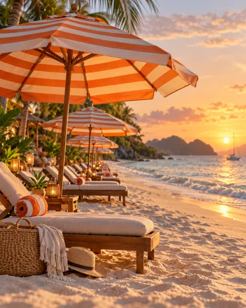 Summer Beach Umbrellas · Cozy indoor light
