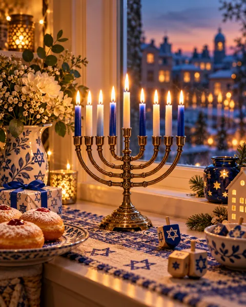 Hanukkah Candles · Cozy indoor light